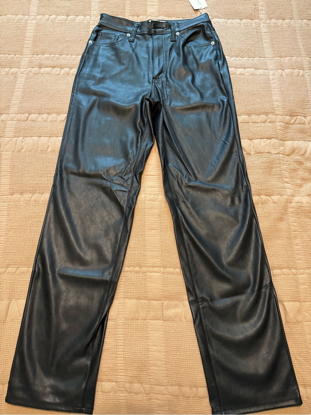 Universal Thread High Rise 90s Straight Leather pants size 6r